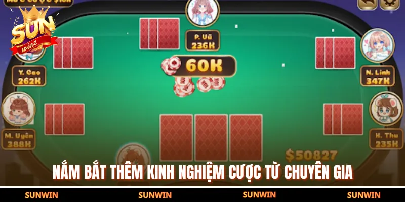Nắm bắt thêm kinh nghiệm cược từ chuyên gia