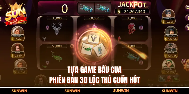 Tựa game Bầu Cua phiên bản 3D Lộc Thú cuốn hút